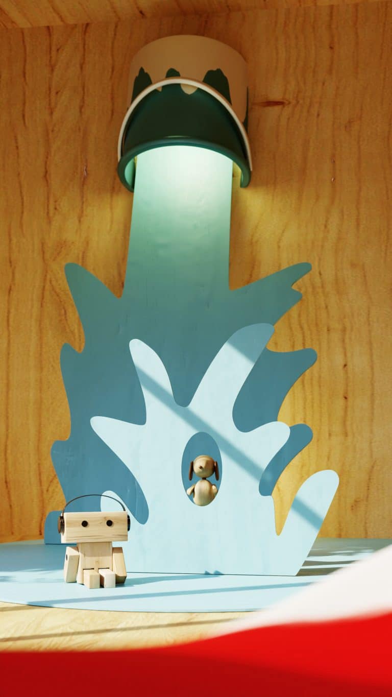 Custom-made Arts & Crafts zone for children 4 to 12 years old in a luxury hotel in Italy