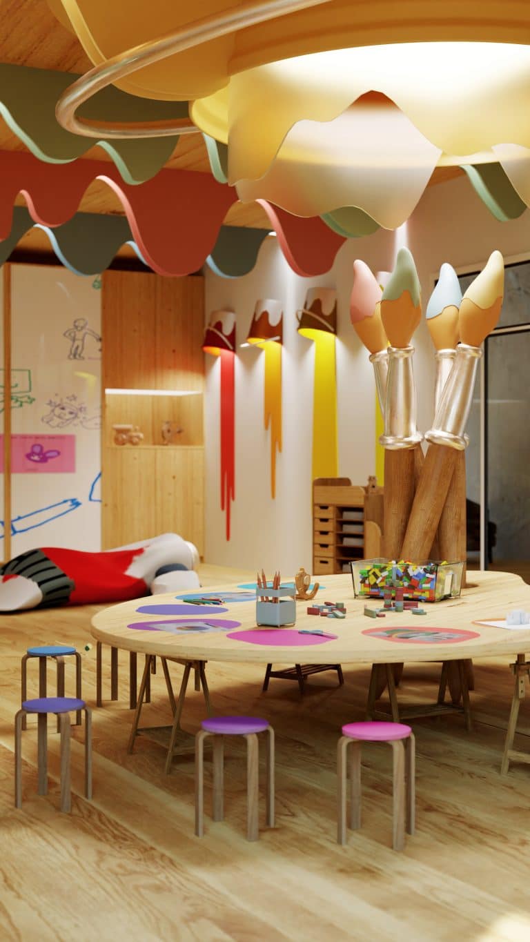 Custom-made Arts & Crafts play zone, Belmond Hotel, Portofino