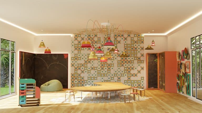 Custom-made play zones we designed for a luxury hotel brand in London