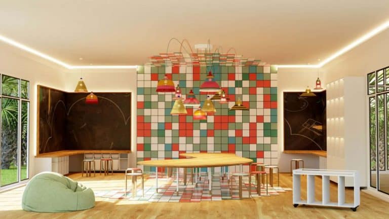 Custom-made play zones we designed for a luxury hotel brand in London, UK